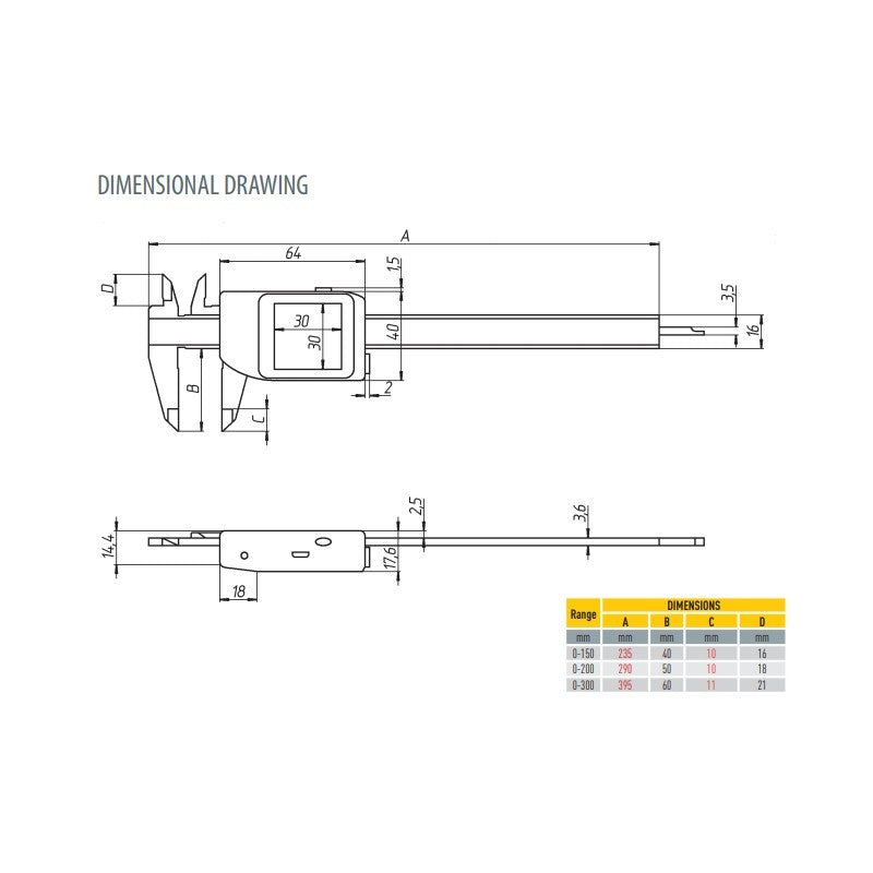 Computerized e-Force caliper IP54 COOLANT PROOF