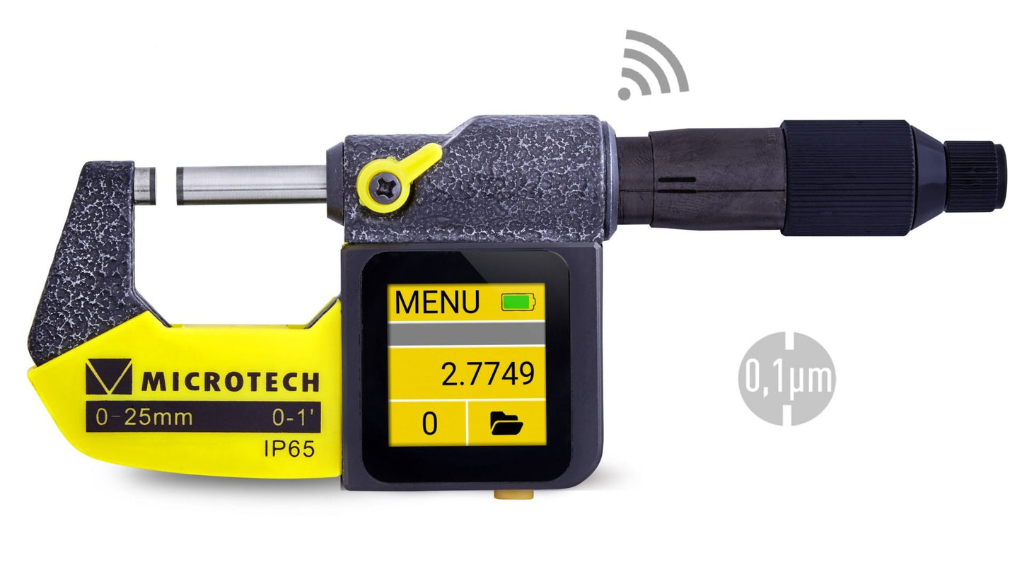 Sub-micron computerized micrometer IP65 COOLANT PROOF