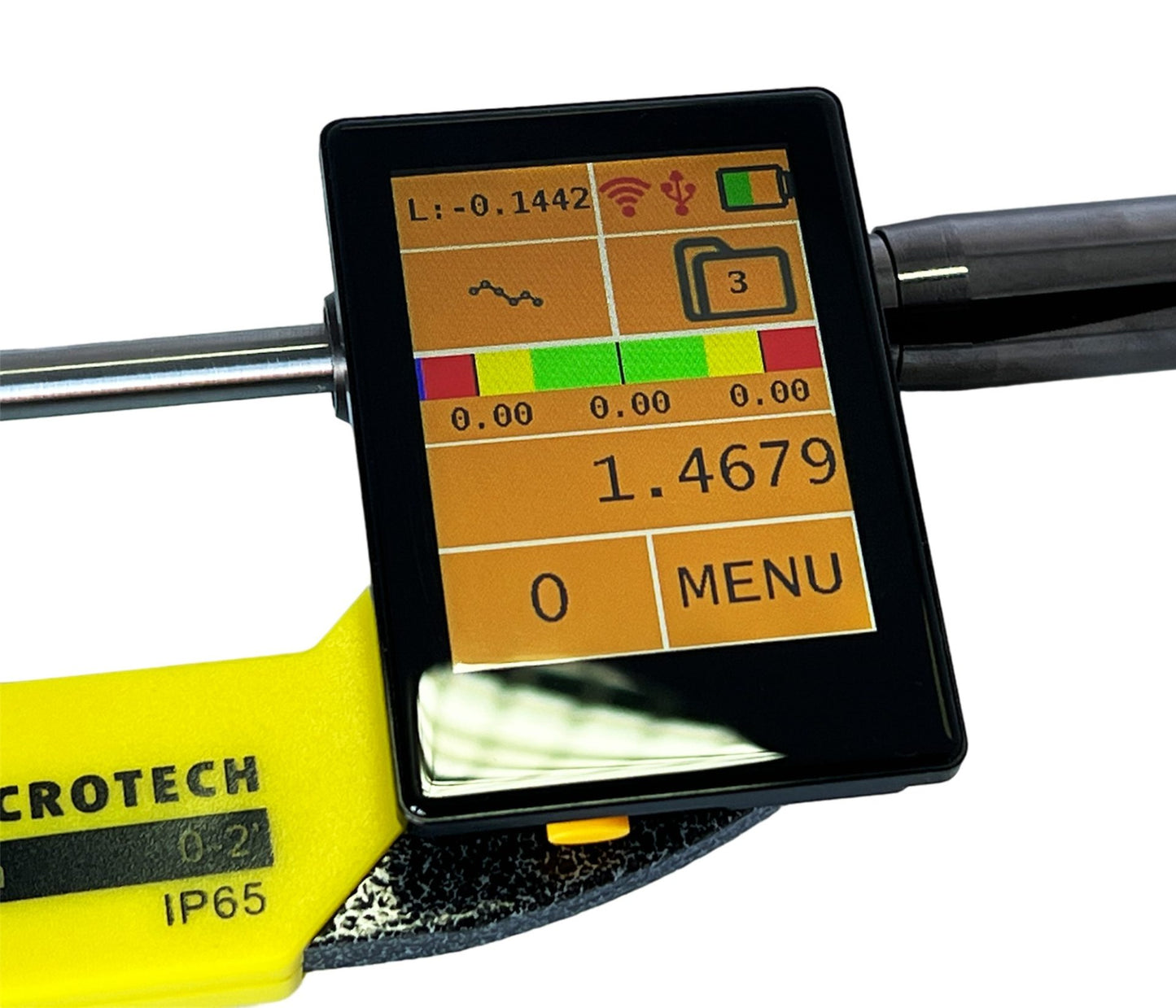 Double range computerized micrometer IP65 COOLANT PROOF 0-2 inch