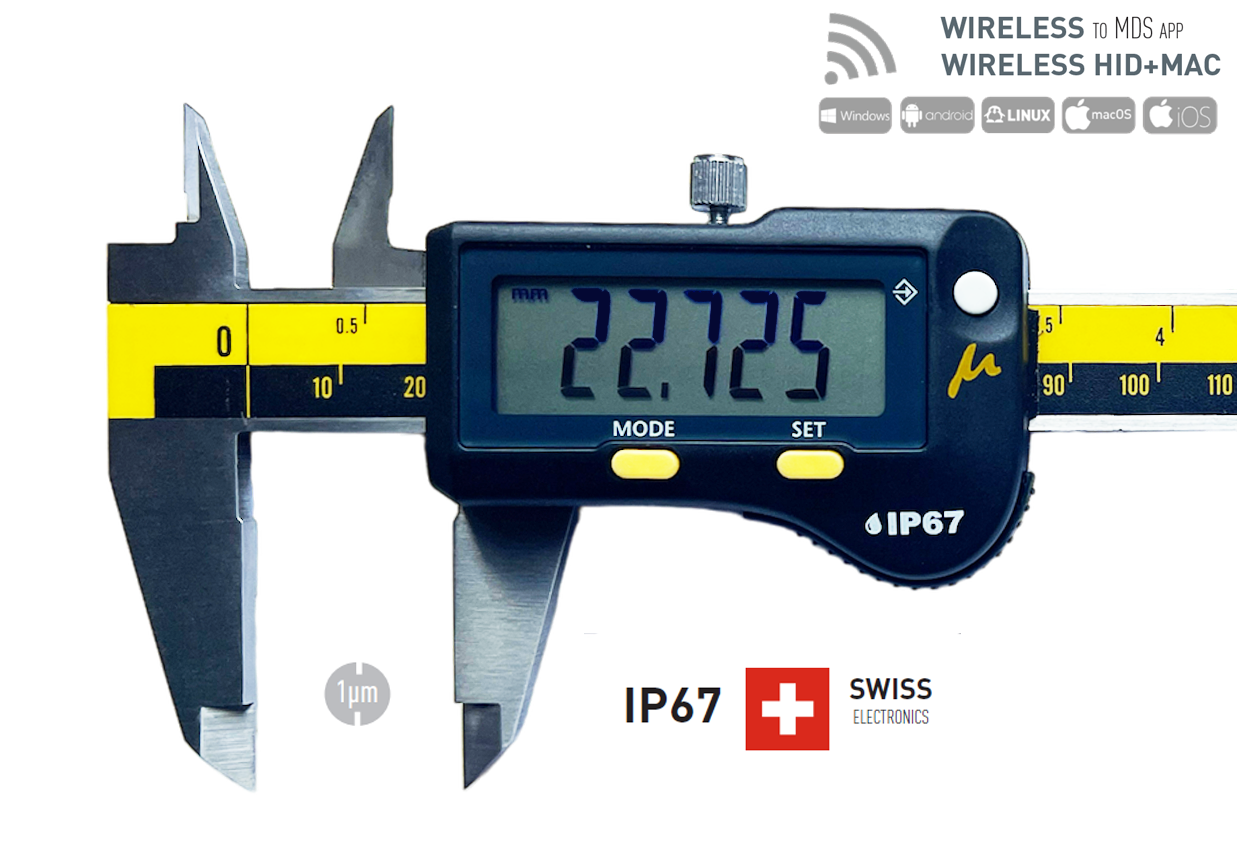 Micron Wireless caliper IP67 COOLANT PROOF